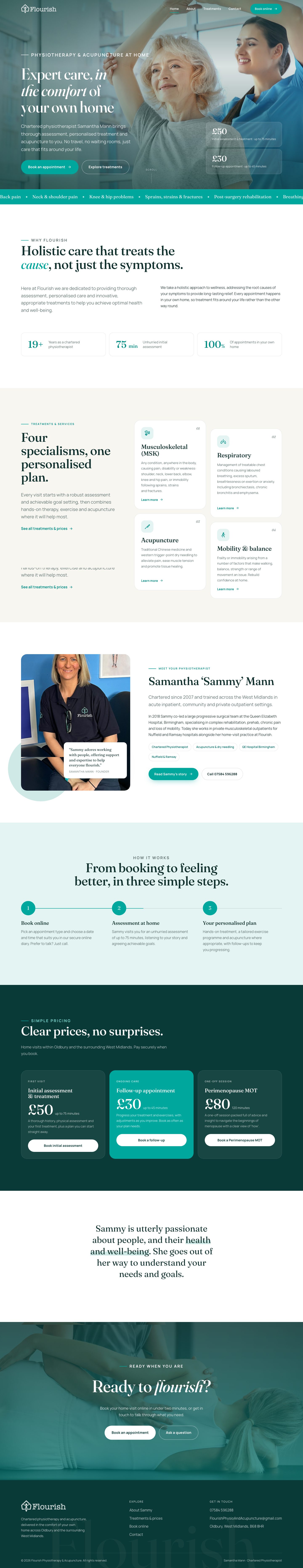 Flourish website, full length